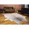 Homeroots 0.25 X 6 X 7 In. Kobe Exotic Cowhide Rug Natural & Light Grey 293178 - alternate 3